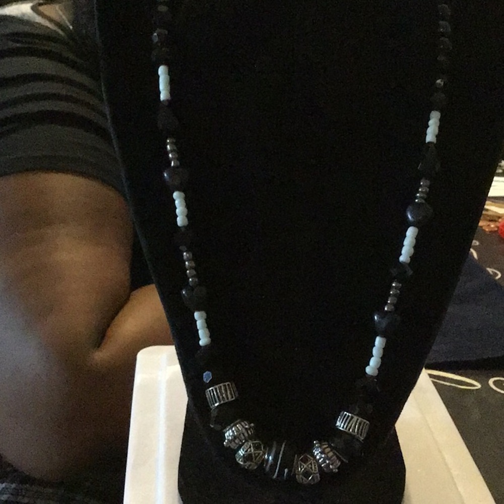 Homemade Dress Necklace
